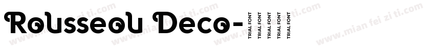 Rousseou Deco字体转换